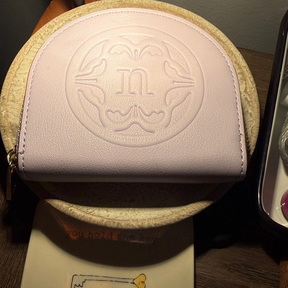 Nanette Lepore Lavender Embossed Coin Purse